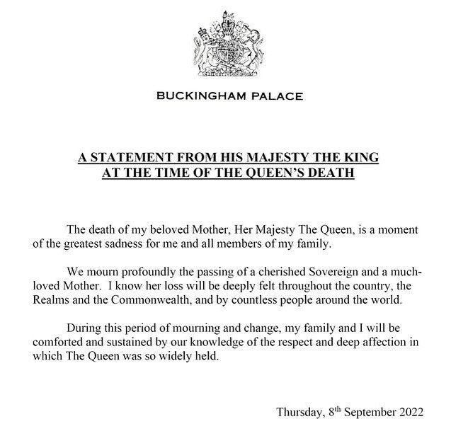 RIP Her Majesty The Queen ๐ค๐๐ผ๐ค